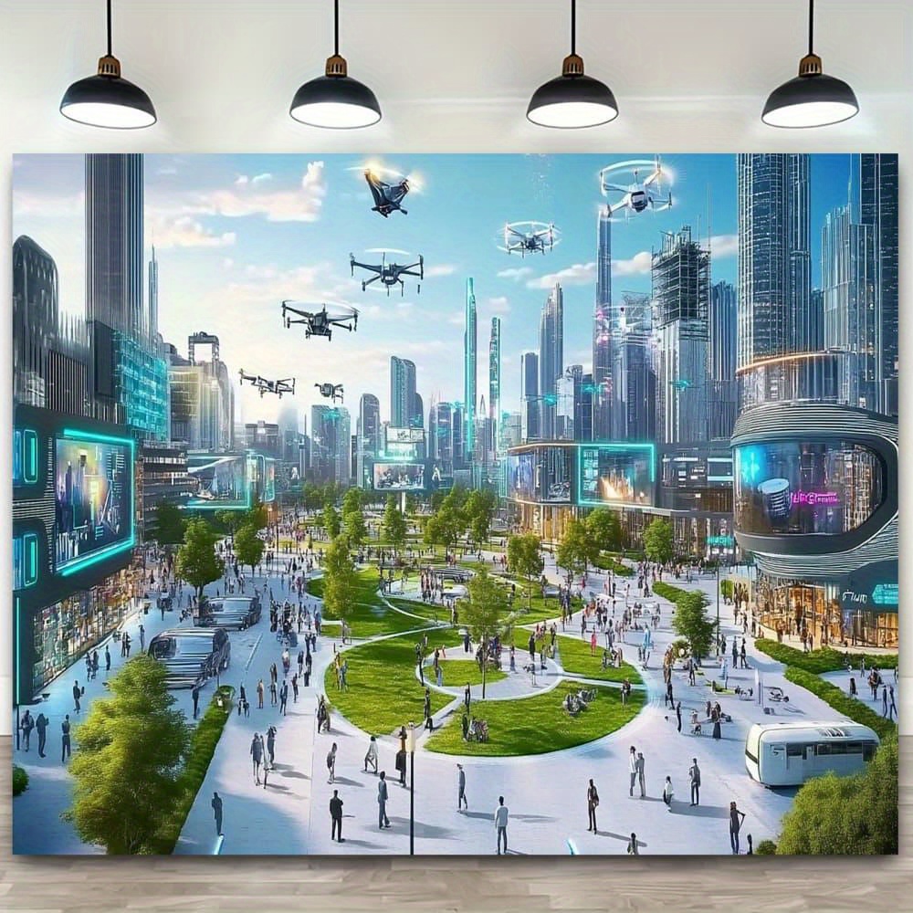 Photography Urban - Future urban landscape photography background -