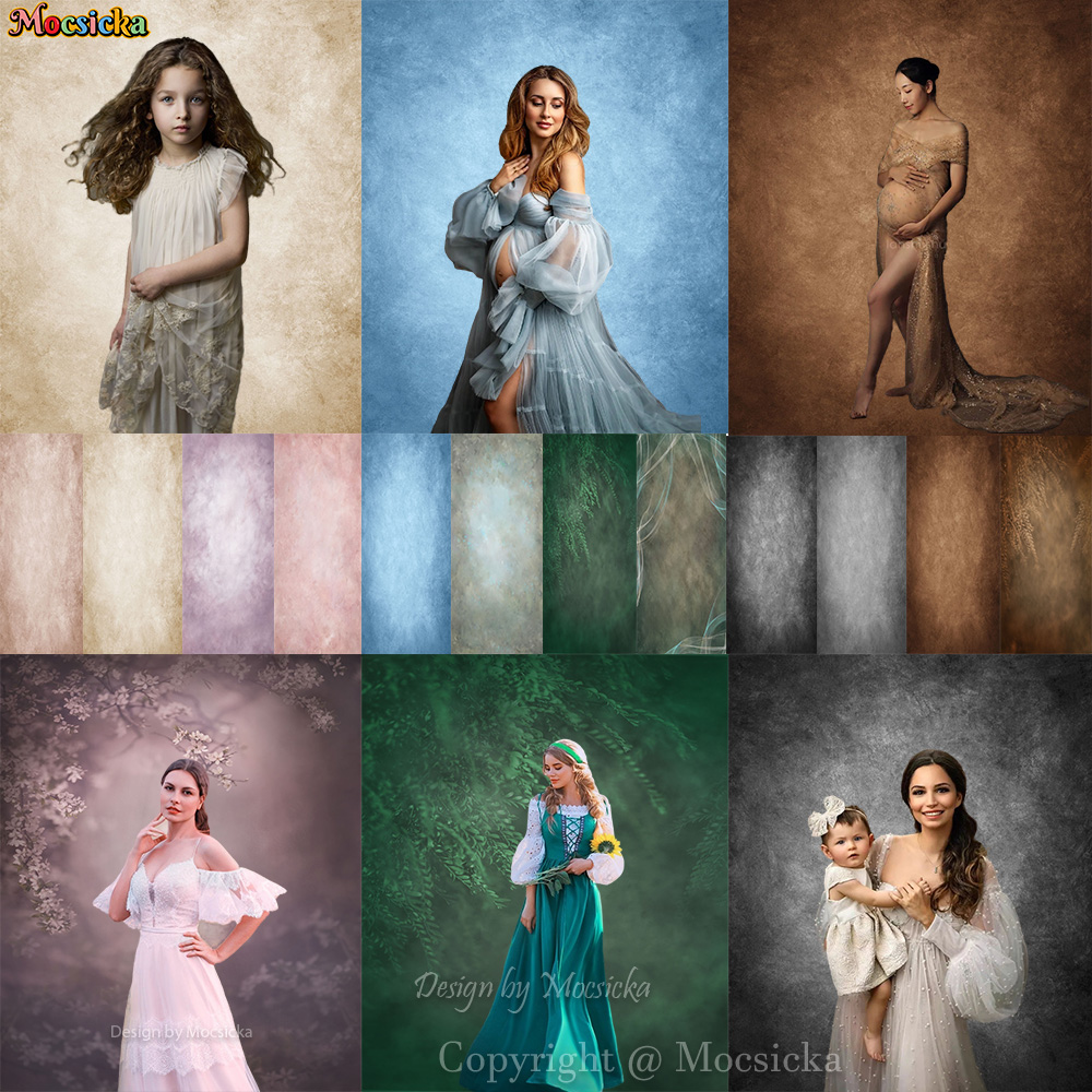 Backdrop Stand Kit - Mocsicka Abstract Texture Maternity Portrait Backdrops