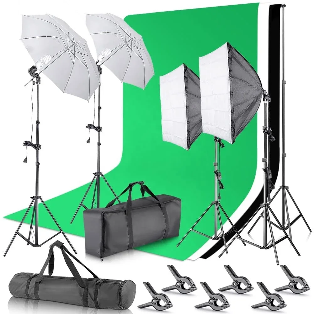 Backdrop Stand Kit - Photography Photo Studio Accessories Softbox Lighting