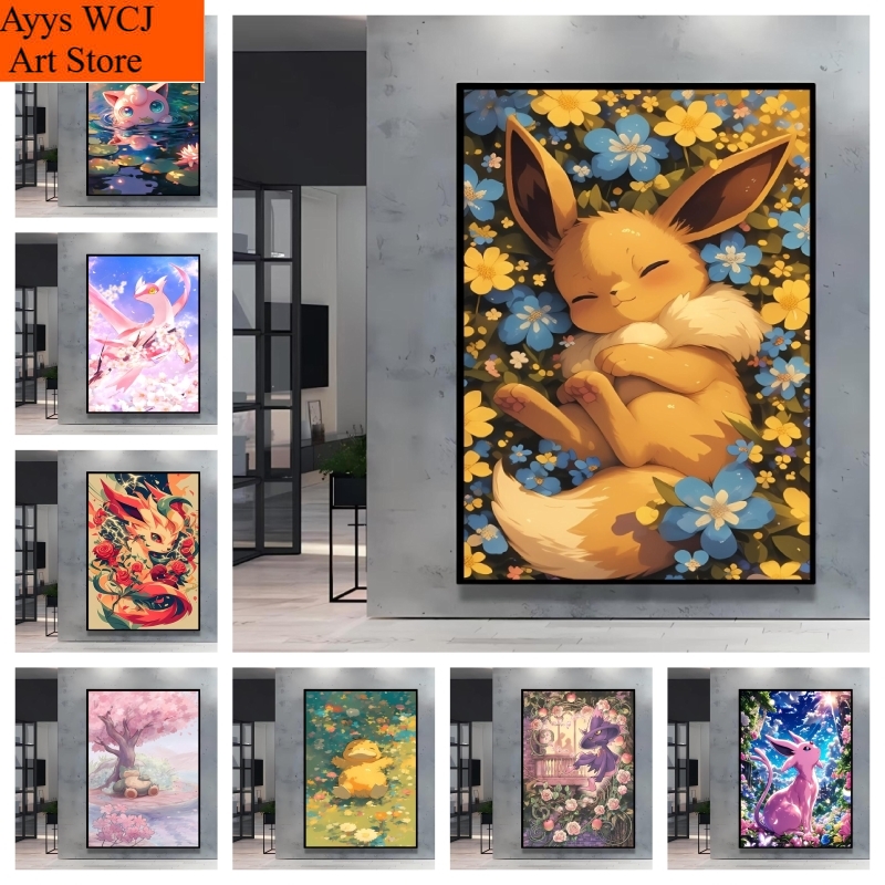 Photography Anime - 1pc frameless canvas painting Japanese Classic