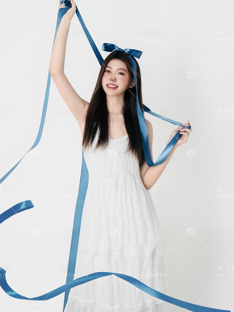 Photography Model - 2026 New White Ballet Girl Dress