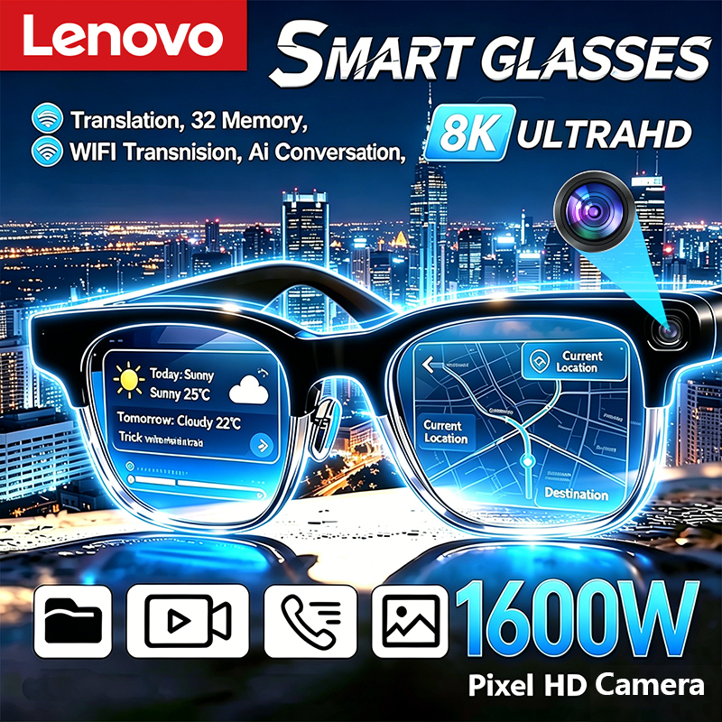 Lenovo New AI Smart Glasses 8K - مراجعة Photography Product وسعره