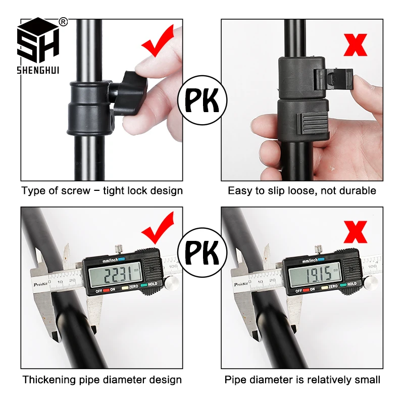 SH Photography1.5*2/2*2M T-Sha - مراجعة Backdrop Stand Kit وسعره