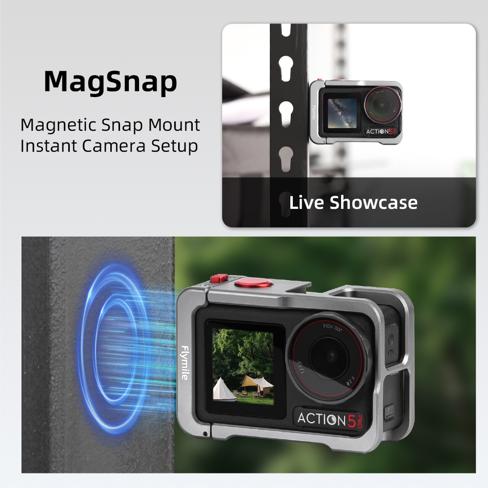 Flymile Action 5 Cage Metal Pr - مراجعة Camera Battery Grip وسعره
