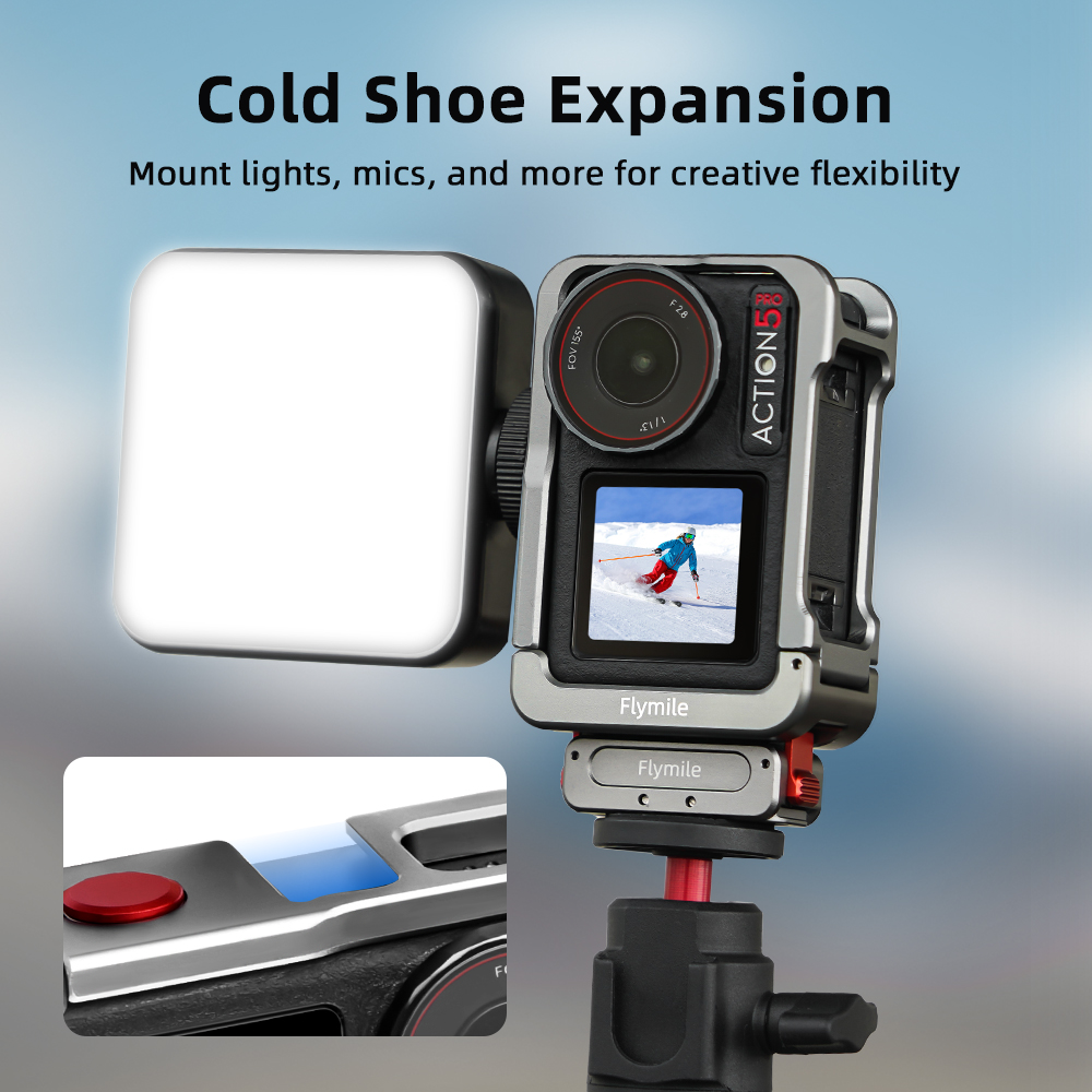 Flymile Action 5 Cage Metal Pr - مراجعة Camera Battery Grip وسعره