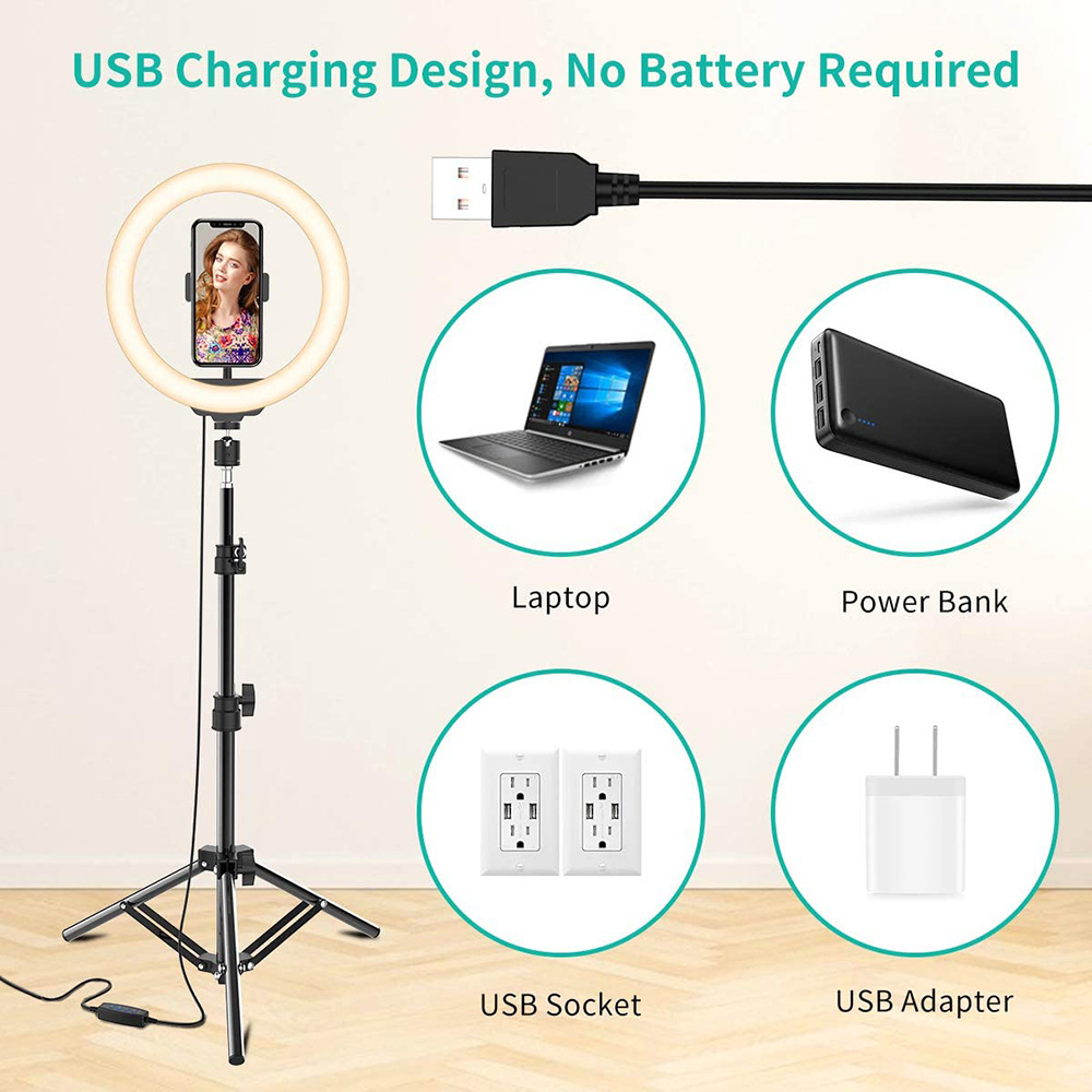 Phone Live Ring Light 10 Inch  - مراجعة Photography Youtube وسعره