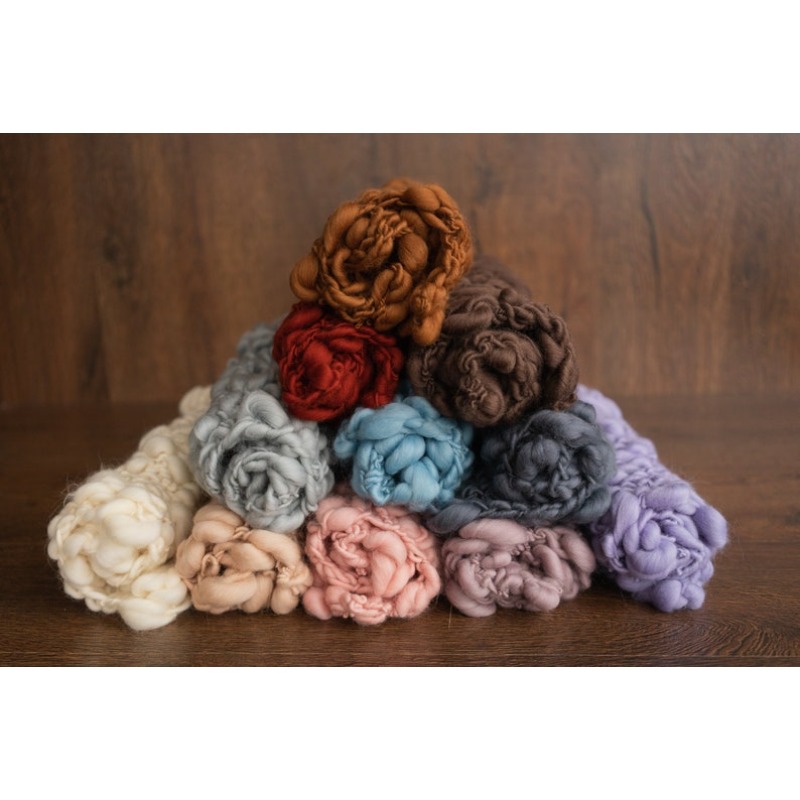 Chunky Knit Merino Baby Blanke - مراجعة Photography Newborn وسعره