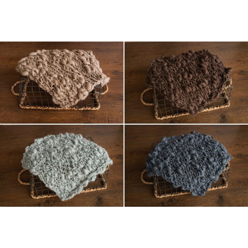 Chunky Knit Merino Baby Blanke - مراجعة Photography Newborn وسعره