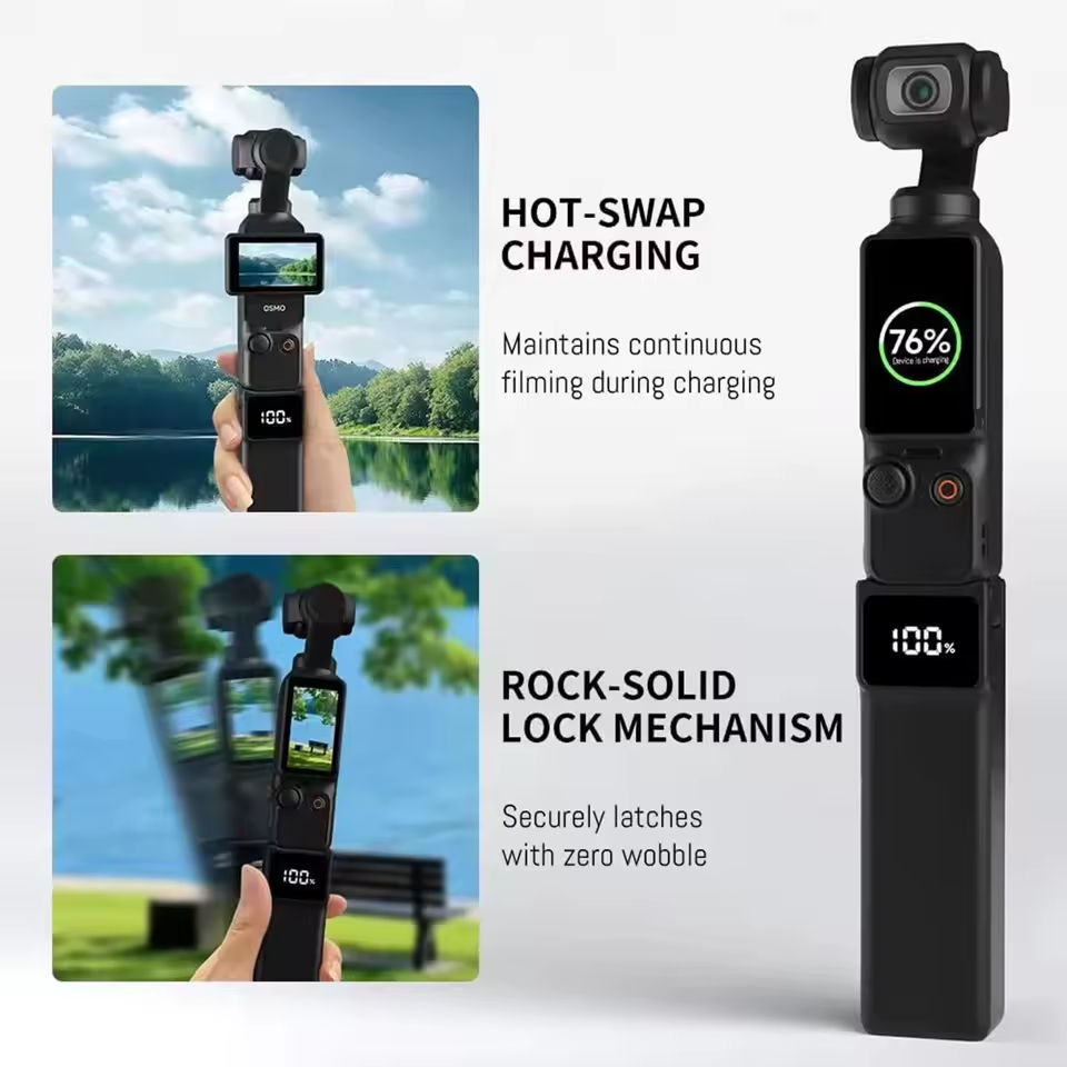 Pocket 4 Portable Battery Hand - مراجعة Camera Battery Grip وسعره
