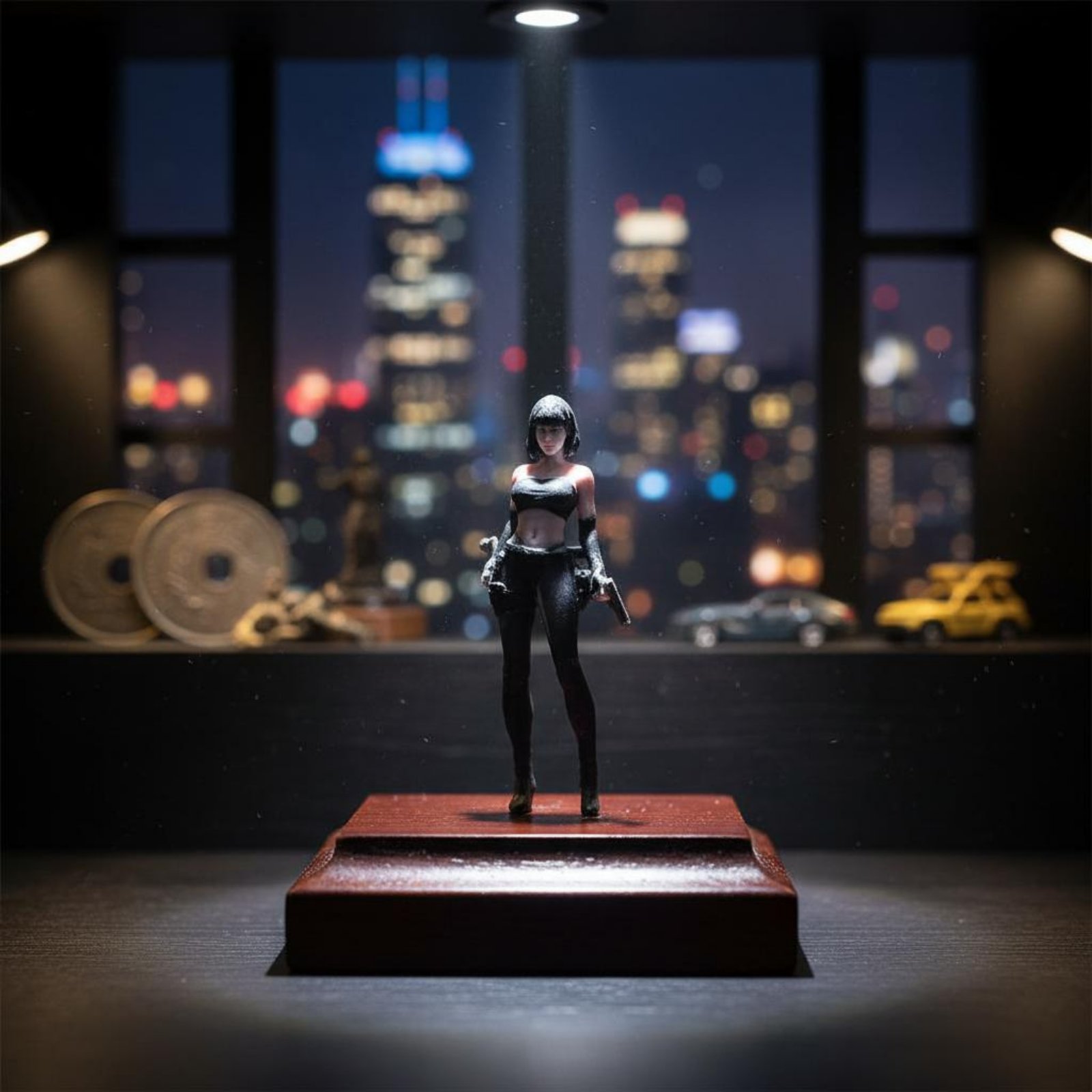 1:64 Scale Female Spy Figure R - مراجعة Photography Close Up وسعره