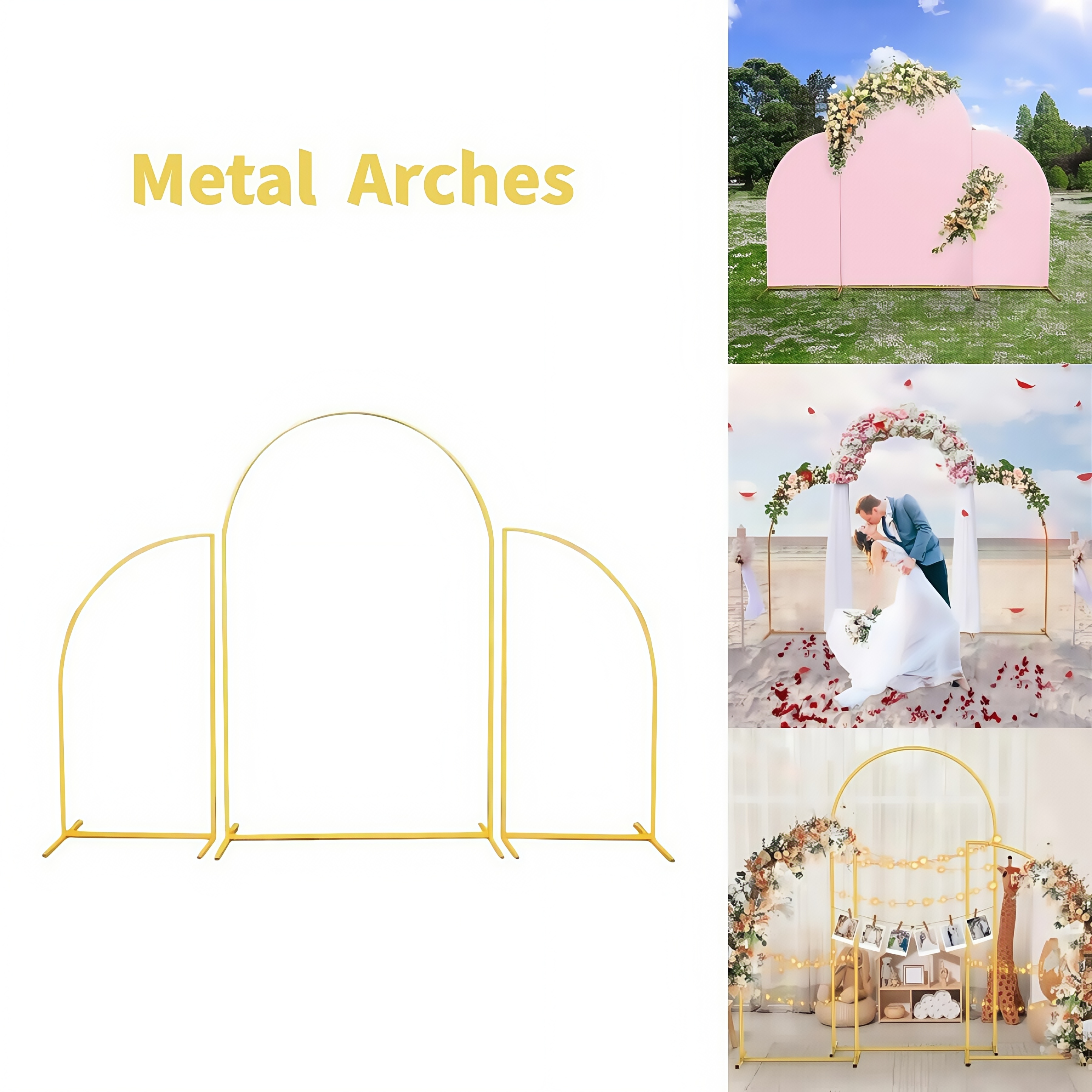 Crown Metal Arch Stand,3pcs Se - مراجعة Backdrop Stand Kit وسعره