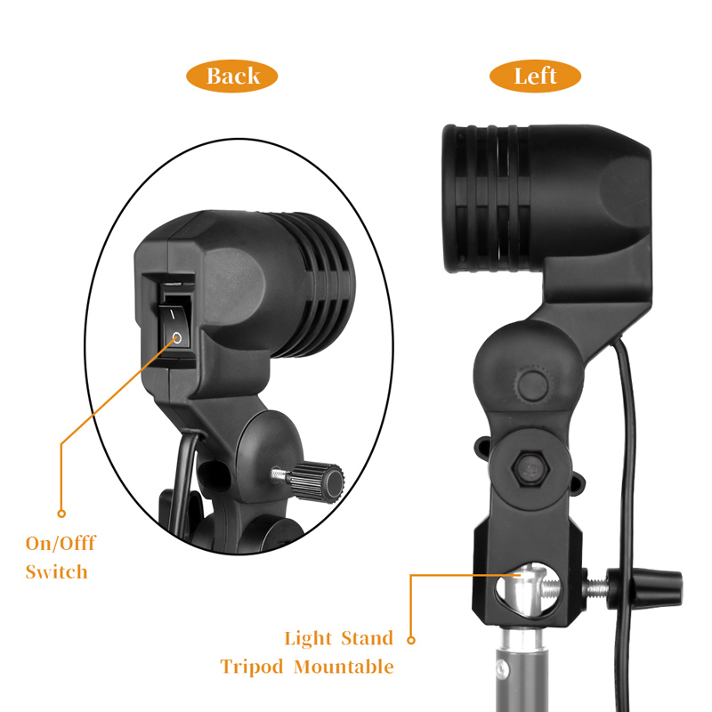 1.8m Cable Cord Light Bulb Sta - مراجعة Photography Umbrella Lighting Kit وسعره