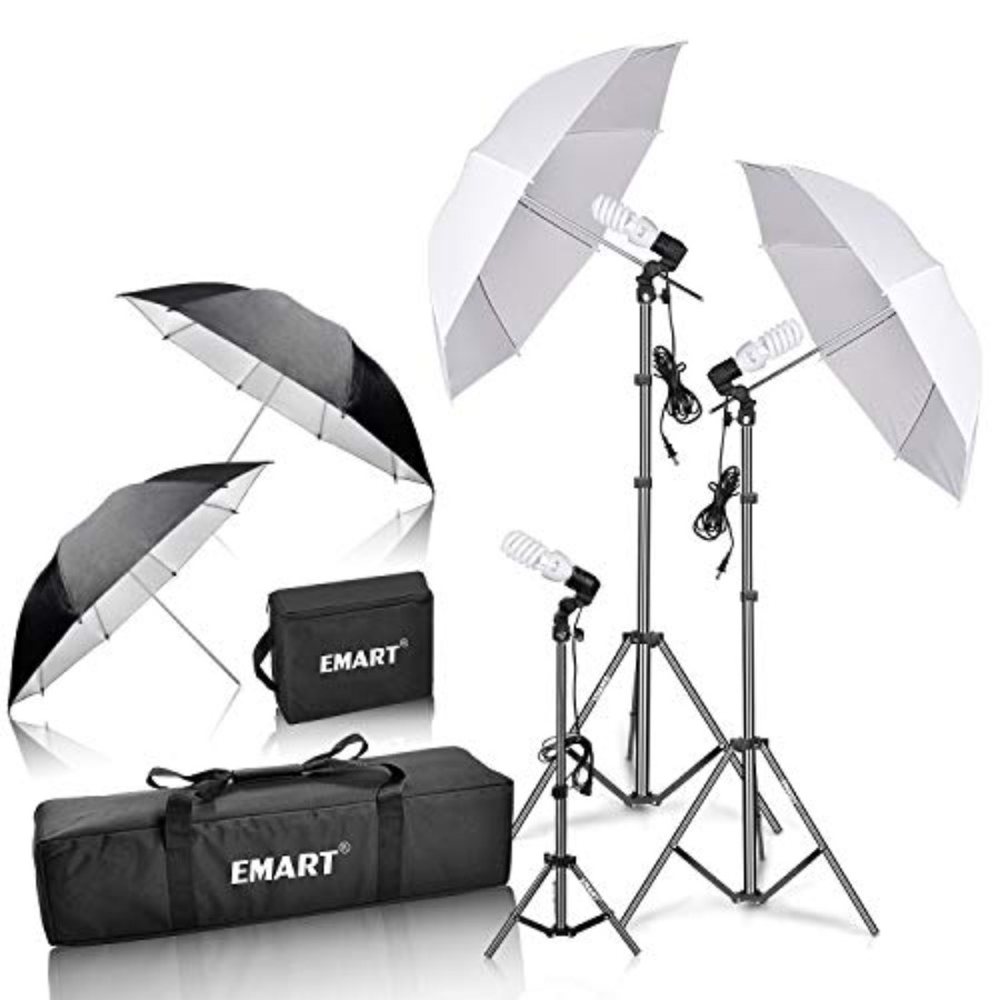 Umbrella Photography Lighting  - مراجعة Photography Umbrella Lighting Kit وسعره