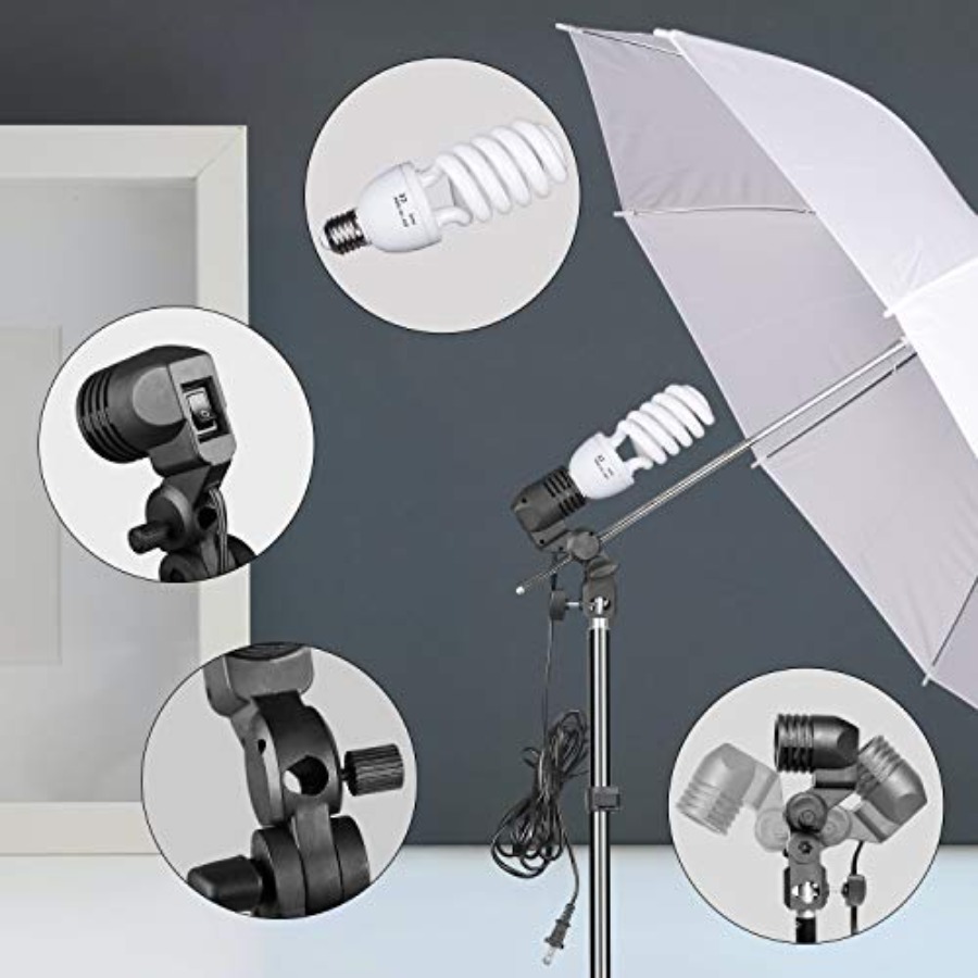 Umbrella Photography Lighting  - مراجعة Photography Umbrella Lighting Kit وسعره
