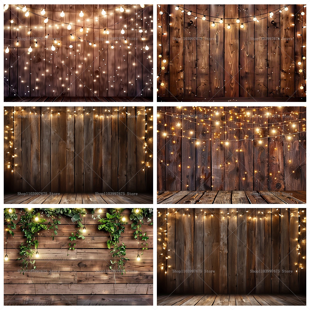 Rustic Wooden with String Ligh - مراجعة Photography Website وسعره