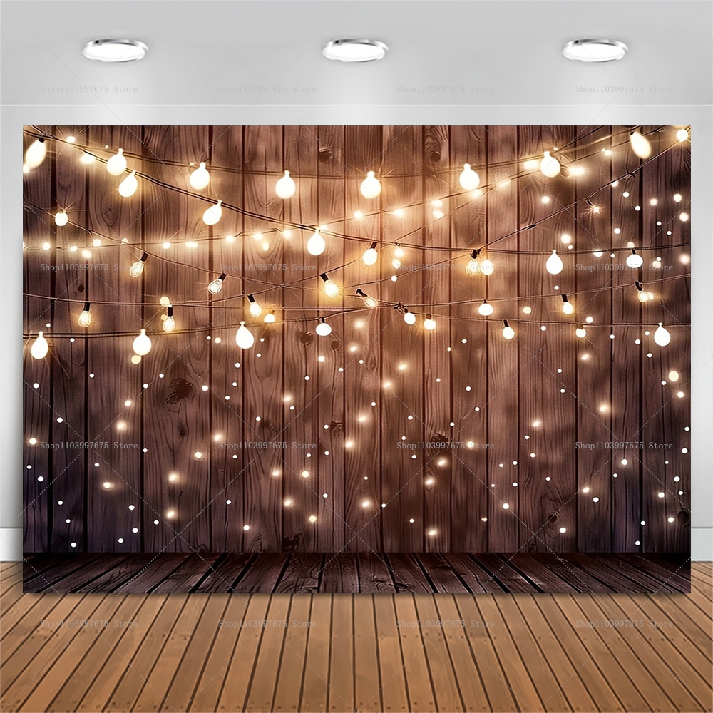 Rustic Wooden with String Ligh - مراجعة Photography Website وسعره