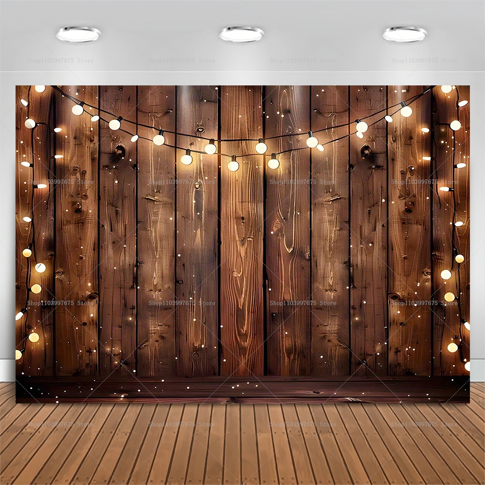 Rustic Wooden with String Ligh - مراجعة Photography Website وسعره