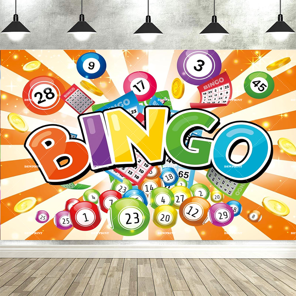 Colorful Bingo Night Backdrop  - مراجعة Photography Winner وسعره