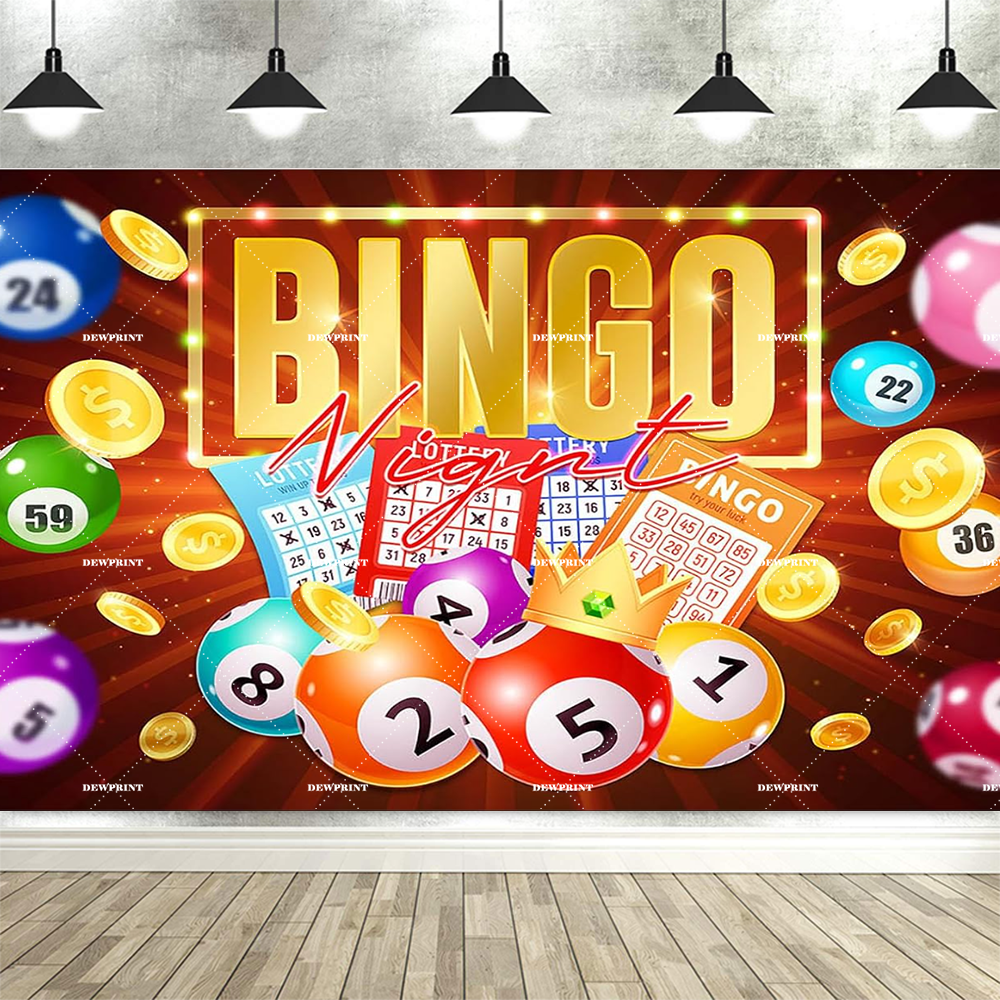 Colorful Bingo Night Backdrop  - مراجعة Photography Winner وسعره