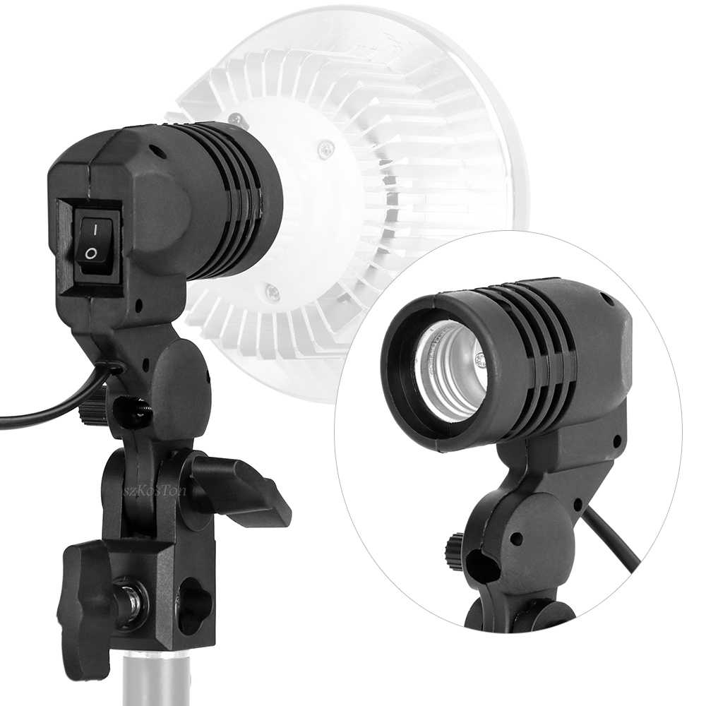 Single Head Bulb Holder E27 So - مراجعة Photography Umbrella Lighting Kit وسعره