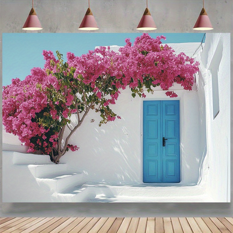 Colorful Santorini Street Scen - مراجعة Photography Urban وسعره