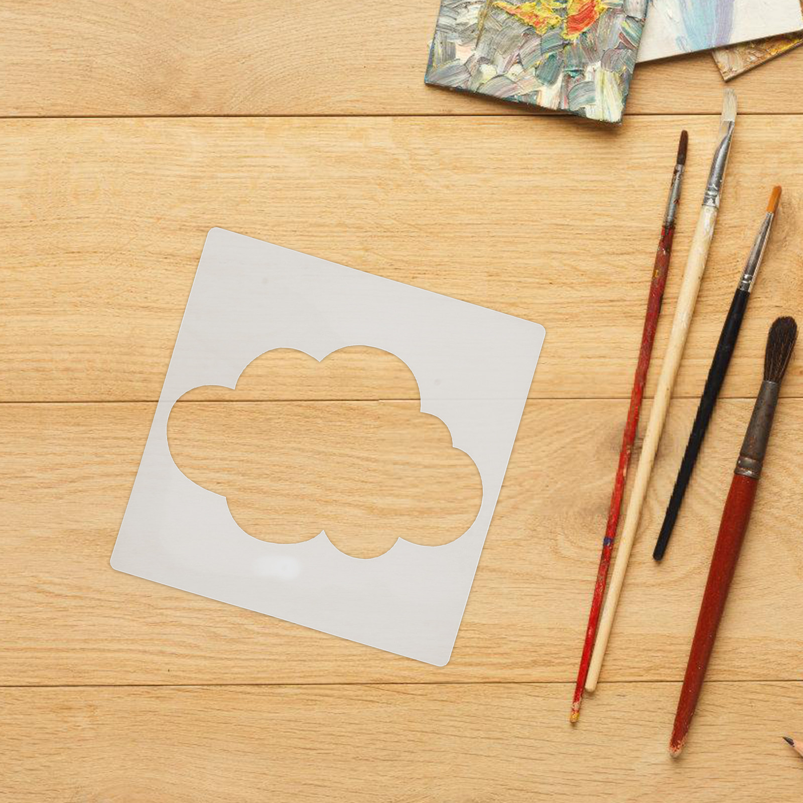 8Pcs Plastic Cloud Stencil Tem - مراجعة Photography Model وسعره