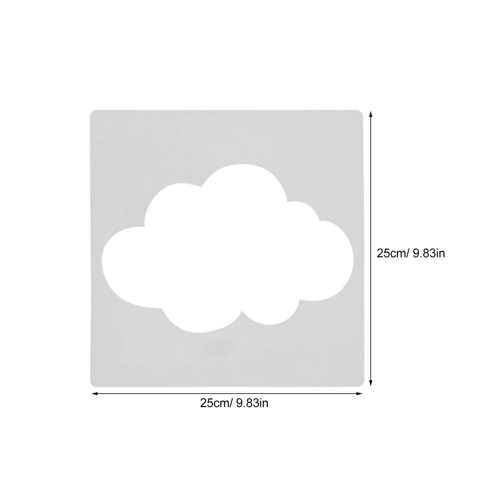 8Pcs Plastic Cloud Stencil Tem - مراجعة Photography Model وسعره