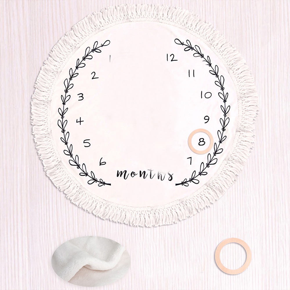 Flannel Month Milestone Blanke - مراجعة Photography Newborn وسعره