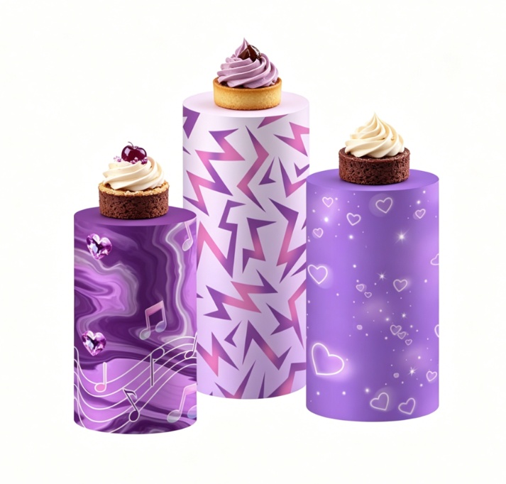 Purple Kpop Music Note Cylinde - مراجعة Backdrop Stand Kit وسعره