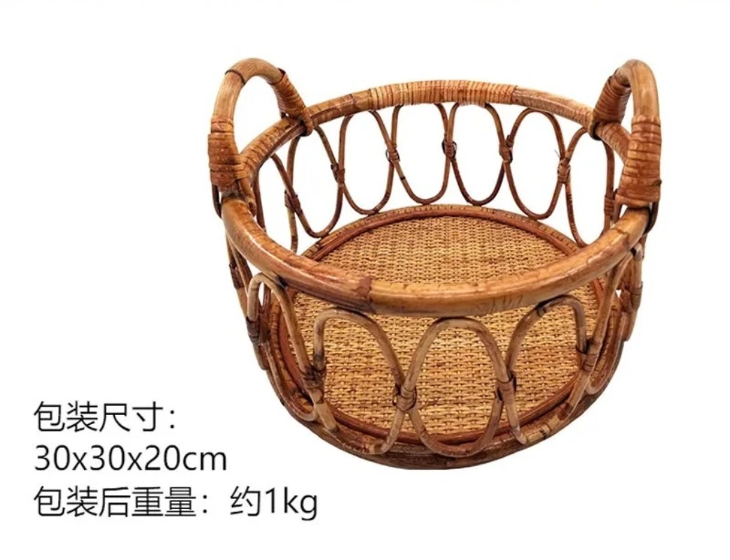 Vintage Handmade Rattan Chair, - مراجعة Photography Newborn وسعره