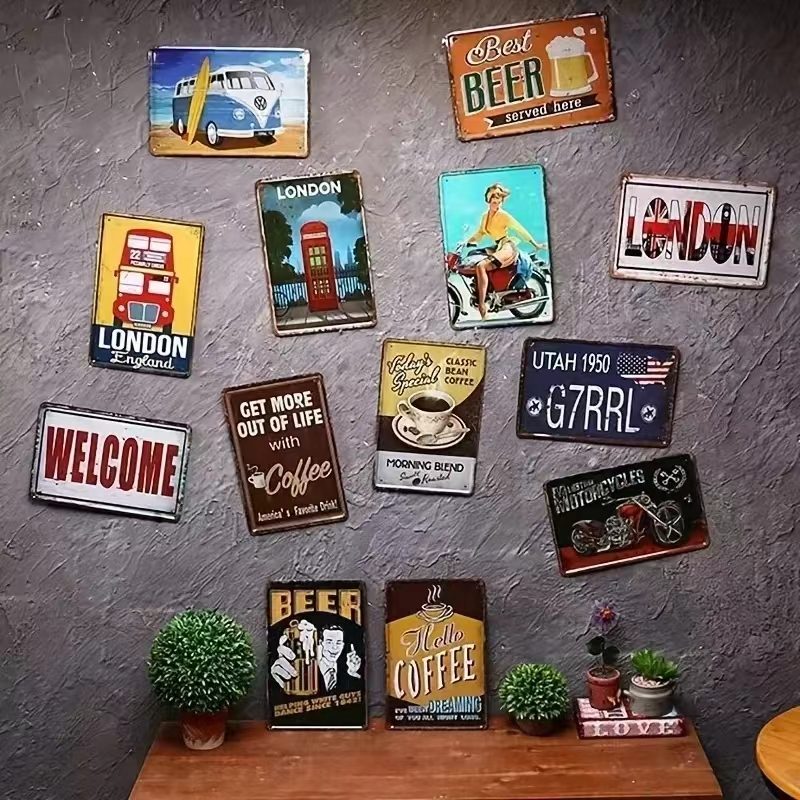 Metal Sign Retro Decor Coffee  - مراجعة Photography Coffee وسعره
