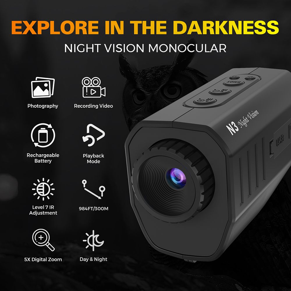 GTGUARD N3 Single-Tube Night V - مراجعة Photography Youtube وسعره