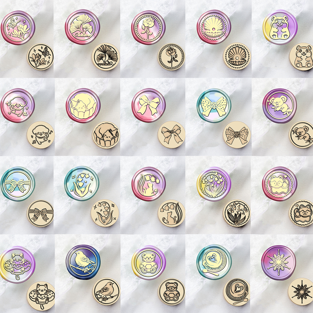 1.5x1.5cm Mini Wax Seal Stamps - مراجعة Photography Coffee وسعره