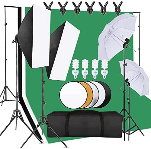 Cost-effective  Photo Studio E - مراجعة Photography Umbrella Lighting Kit وسعره