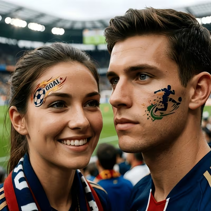 6Pcs Football Stencils for Pai - مراجعة Photography Model وسعره