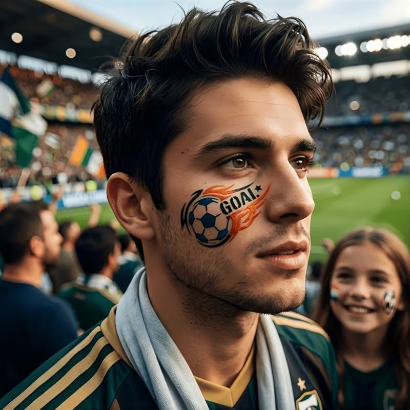 6Pcs Football Stencils for Pai - مراجعة Photography Model وسعره
