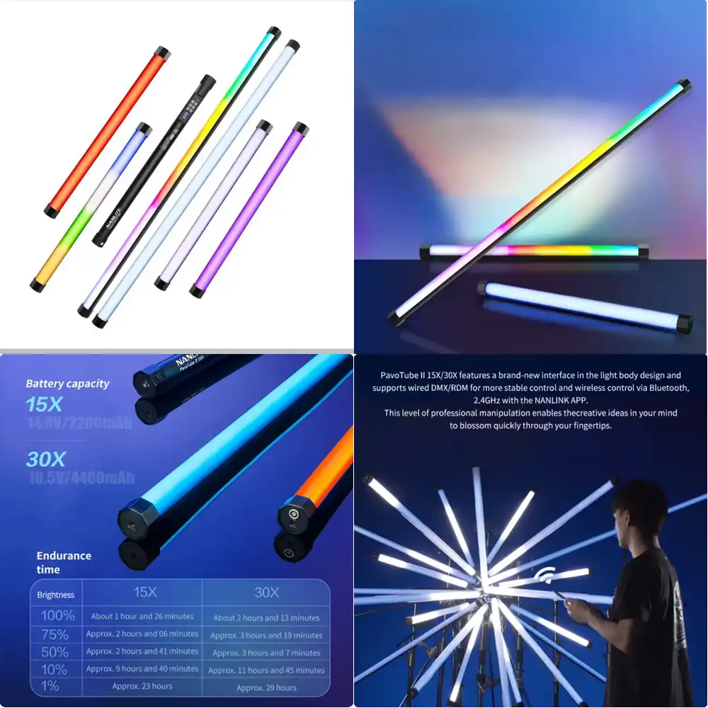 Nanguang Pavotube II 30X RGB P - مراجعة Photography Youtube وسعره