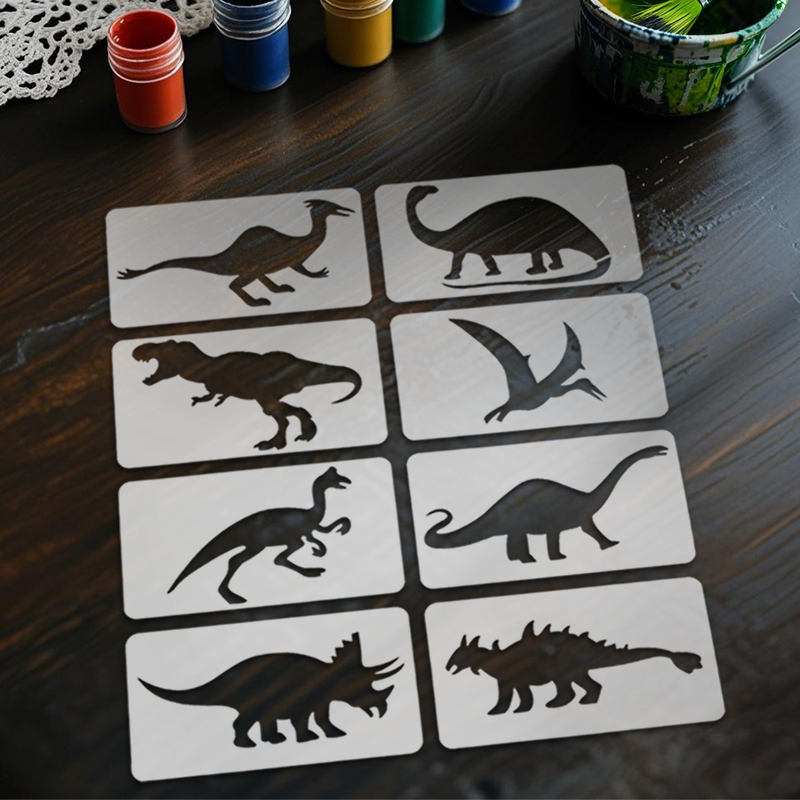 YOMDID 8pcs Dinosaur Drawing T - مراجعة Photography Model وسعره