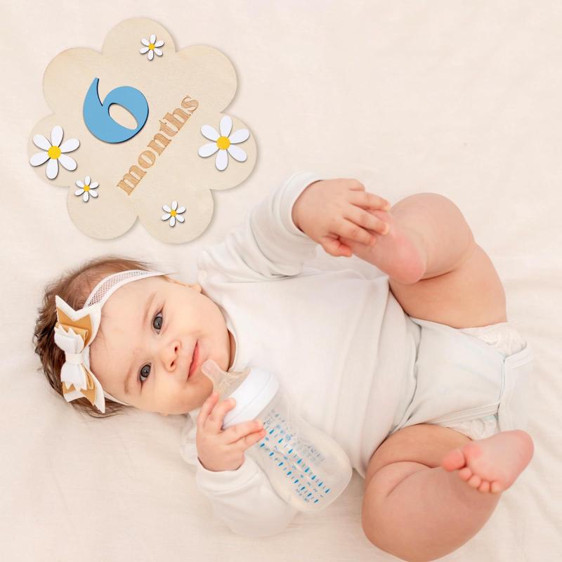 Wooden Baby Monthly Milestone  - مراجعة Photography Newborn وسعره