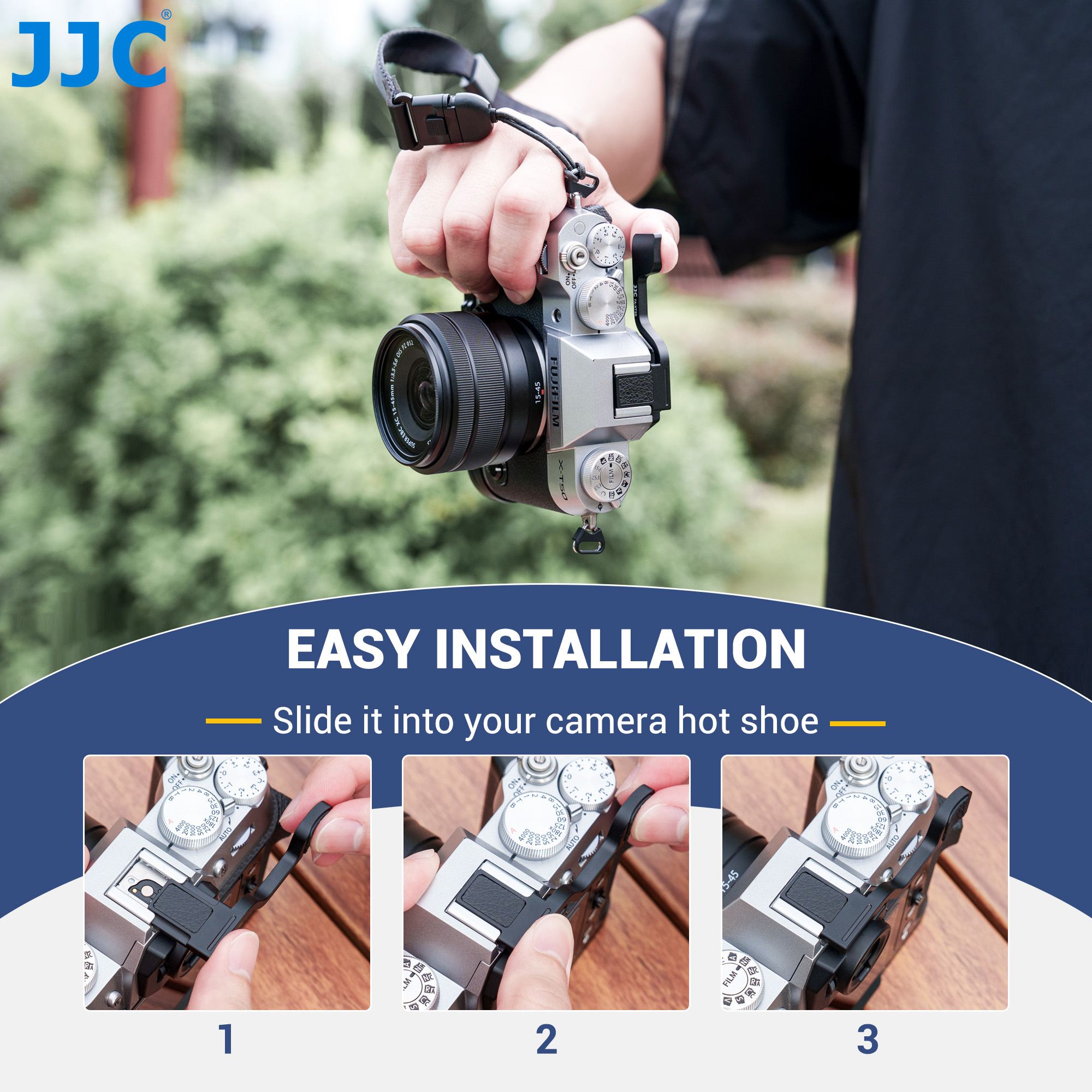 JJC Deluxe Metal Thumb Up Grip - مراجعة Camera Battery Grip وسعره