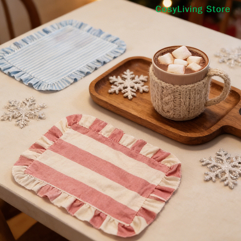 [CL]1Pc Minimalist Stripe Ruff - مراجعة Photography Coffee وسعره