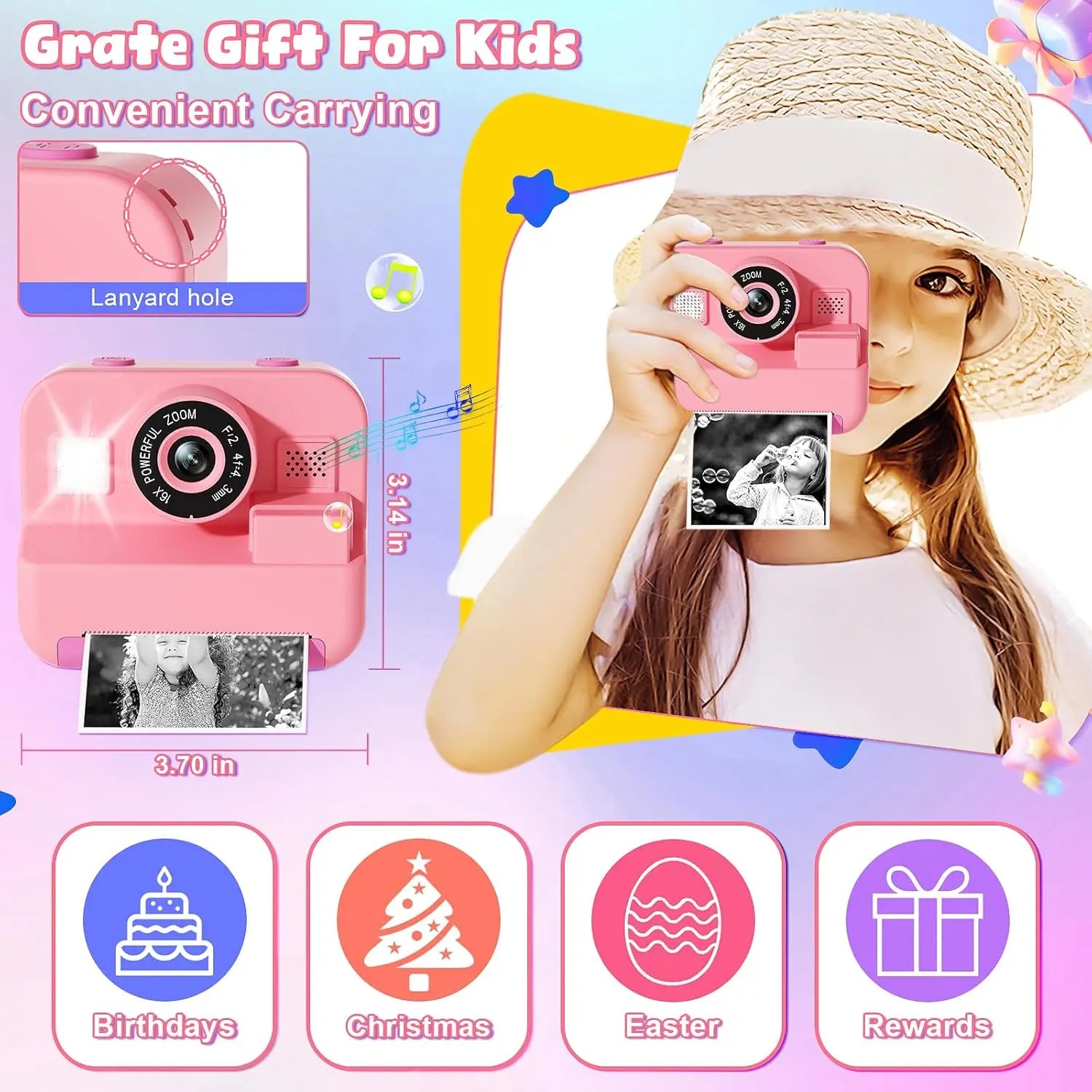 newInstant Print Camera With 3 - مراجعة Photography Close Up وسعره