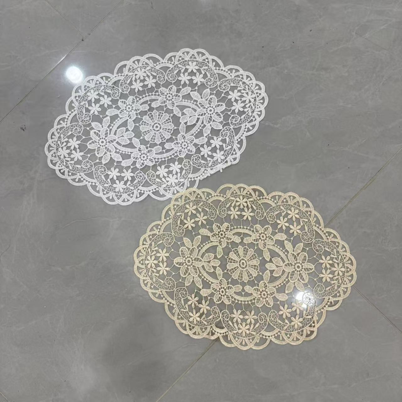 French Style Retro Oval Lace P - مراجعة Photography Coffee وسعره