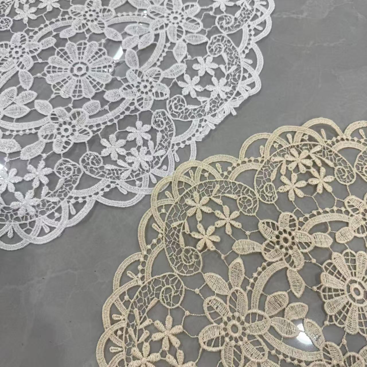 French Style Retro Oval Lace P - مراجعة Photography Coffee وسعره