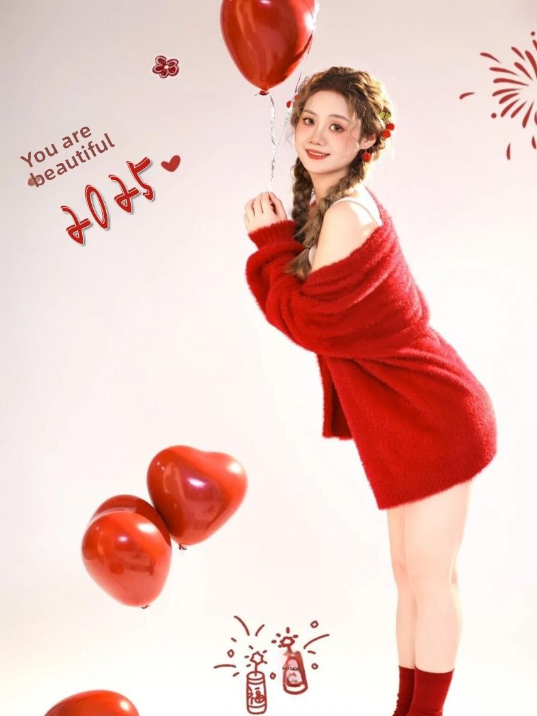 New Autumn Winter Red Sweater  - مراجعة Photography Of The Year وسعره