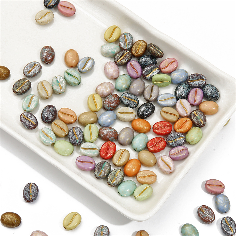20/50pcs 10x8mm Hand Paint Acr - مراجعة Photography Coffee وسعره