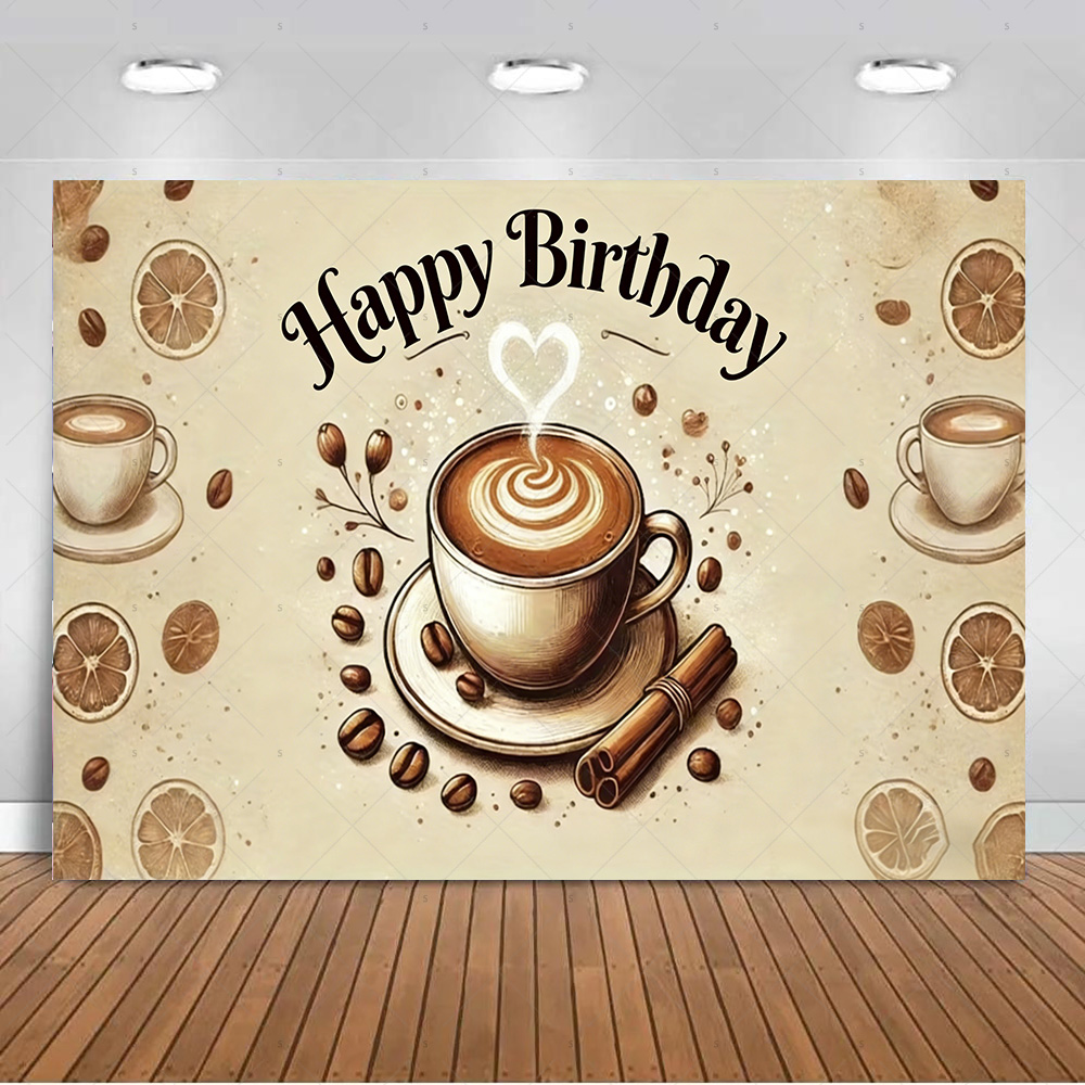 Coffee Theme Backdrop Supplies - مراجعة Photography Coffee وسعره