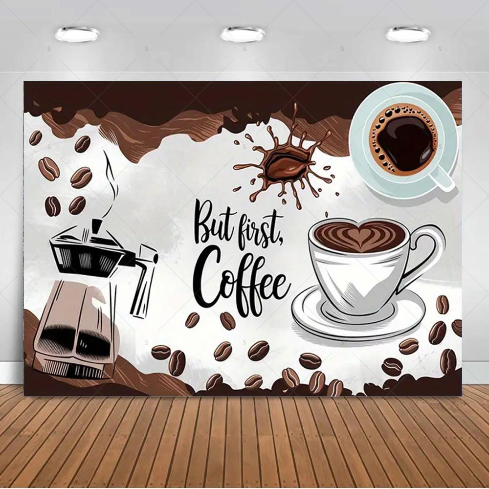 Coffee Theme Backdrop Supplies - مراجعة Photography Coffee وسعره
