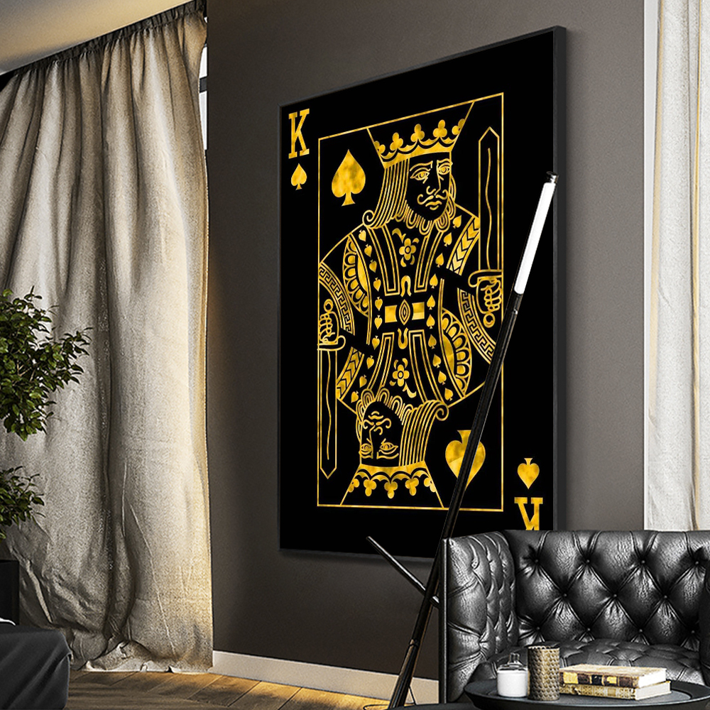Gold Queen King Poker Black No - مراجعة Photography Job وسعره
