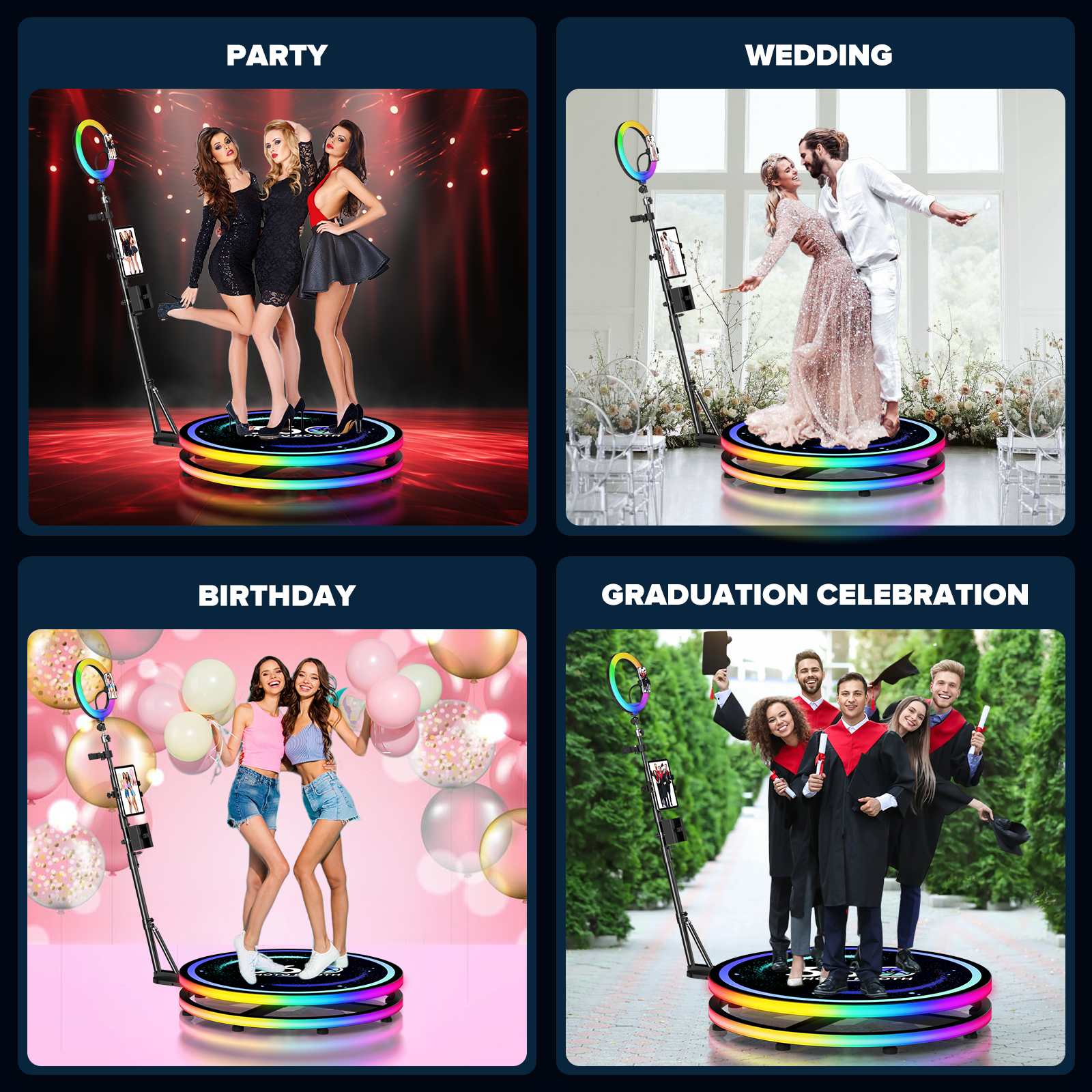 360 Rotating Photo Booth Ring  - مراجعة Photography Website وسعره
